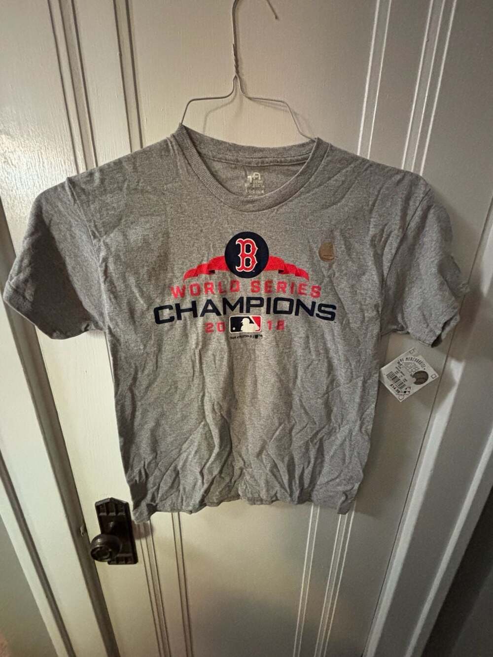 Boston Red Sox 2018 World Series Champions Boys Tee Size L (14/16)
